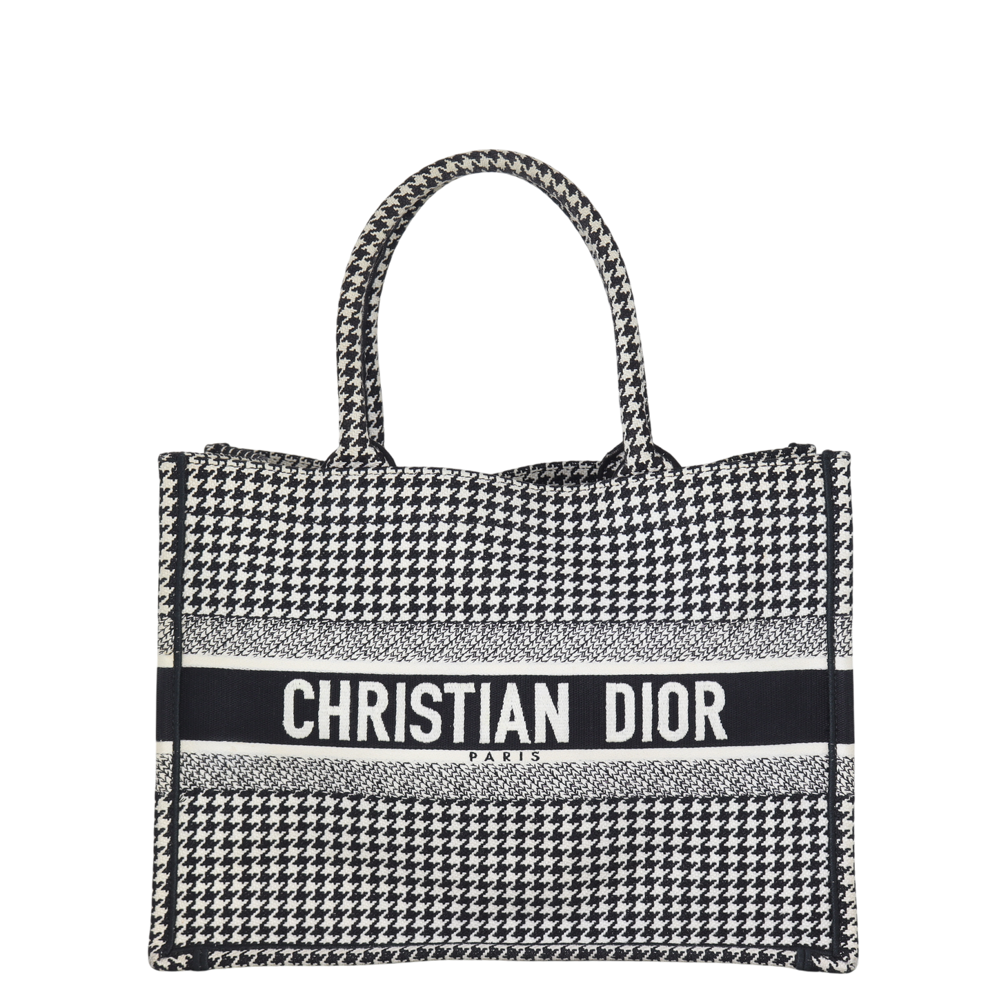Dior Book Tote Houndstooth Handbag Medium Tote Bag
