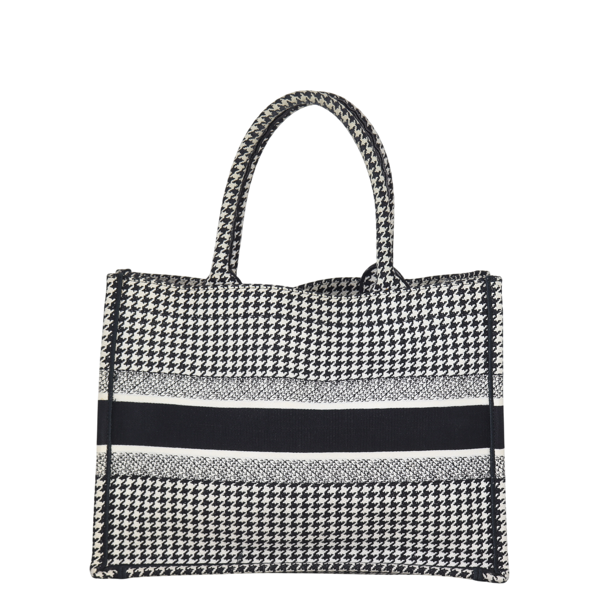 Dior Book Tote Houndstooth Handbag Medium Tote Bag