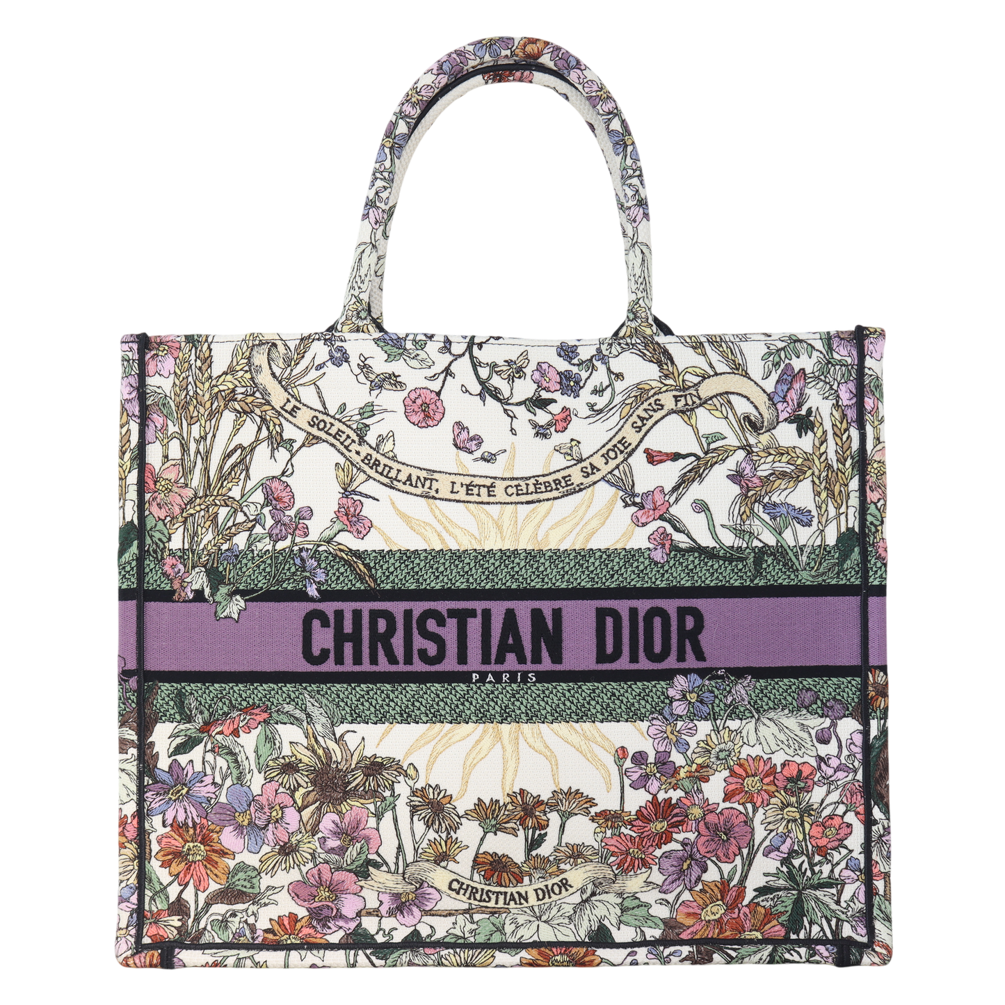 Dior Book Tote Floral Handbag Large Tote Bag