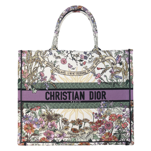 Dior Book Tote Floral Handbag Large Tote Bag