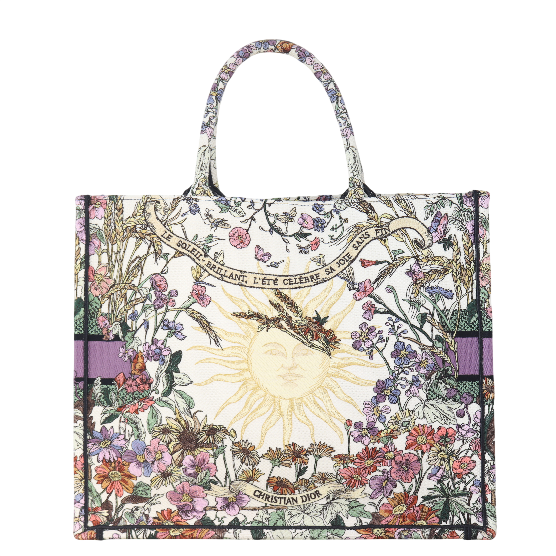 Dior Book Tote Floral Handbag Large Tote Bag