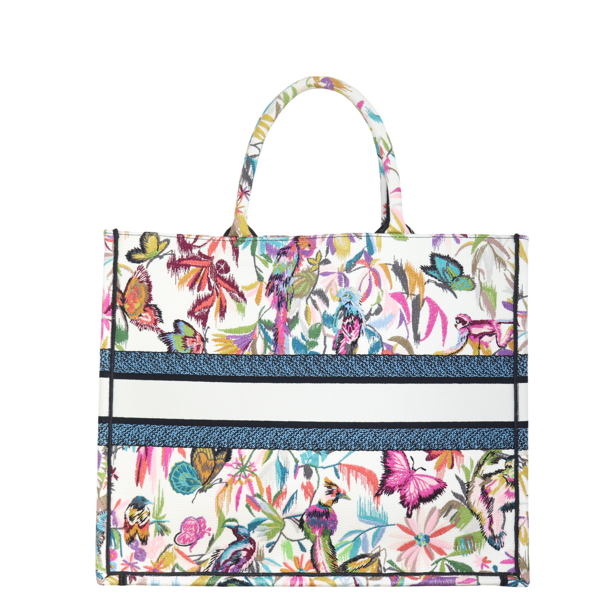 Dior Book Tote Butterflies Handbag Large Tote Bag
