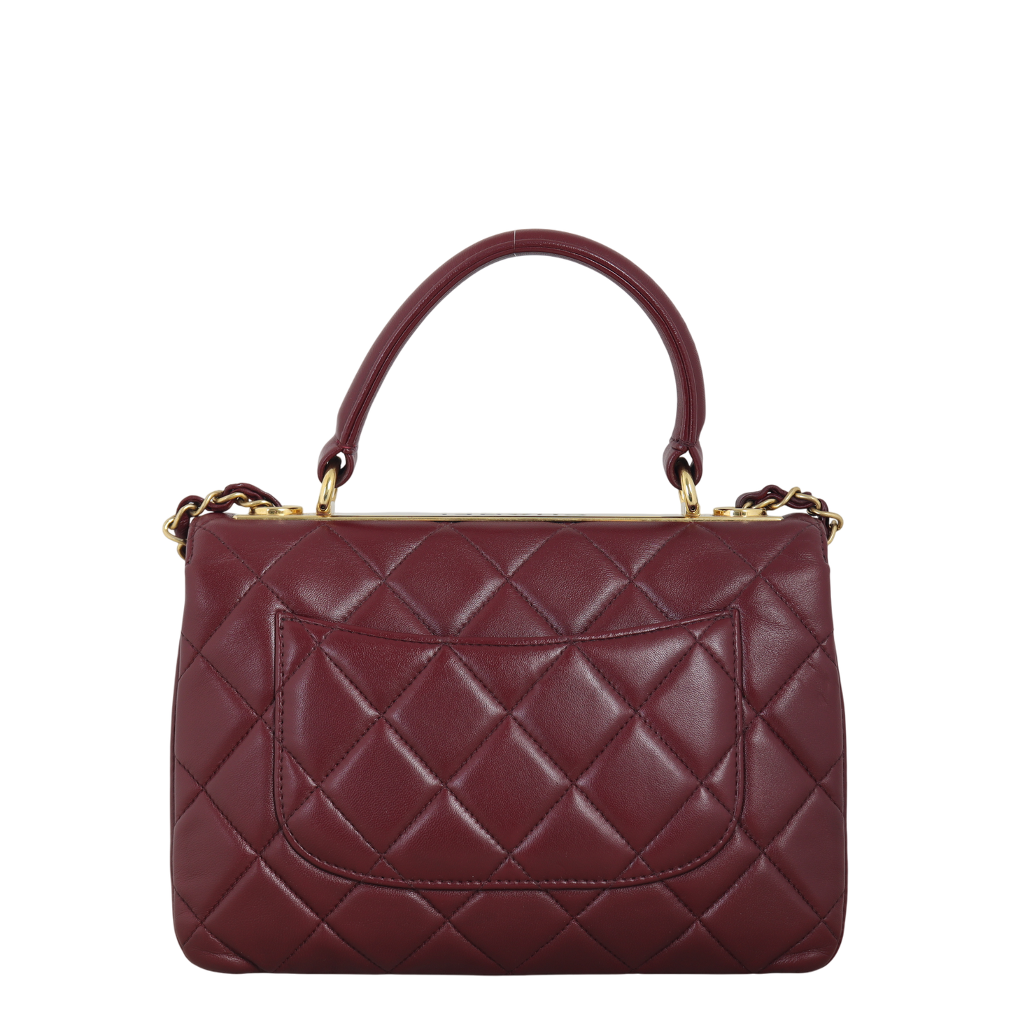 Chanel CC Trendy Handbag Quilted Red Crossbody Bag