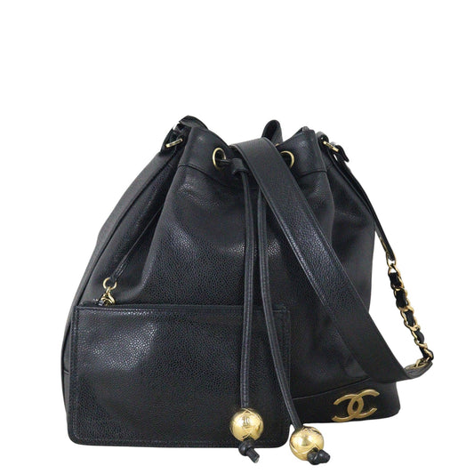 Chanel Triple CC Bag Black Bucket Shoulder Bag Bag 10122025