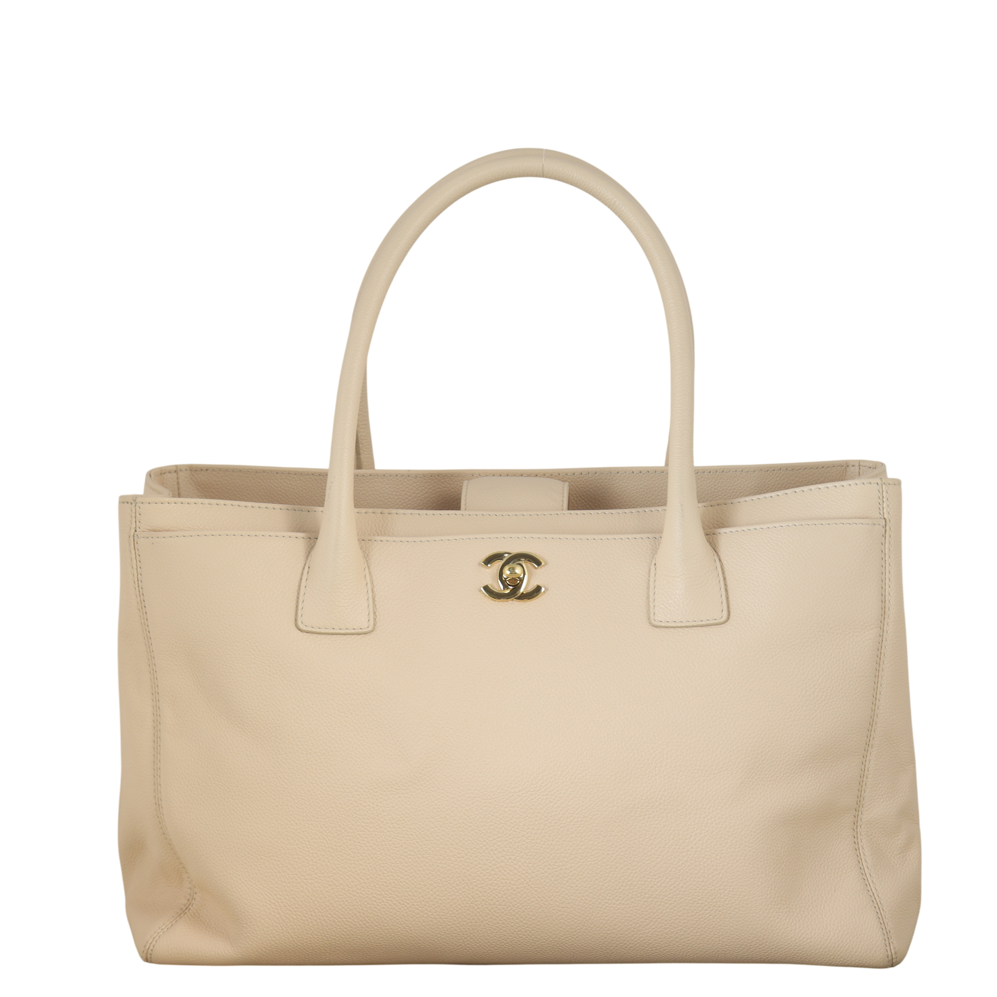 Chanel Executive Cerf Tote Shoulder Bag