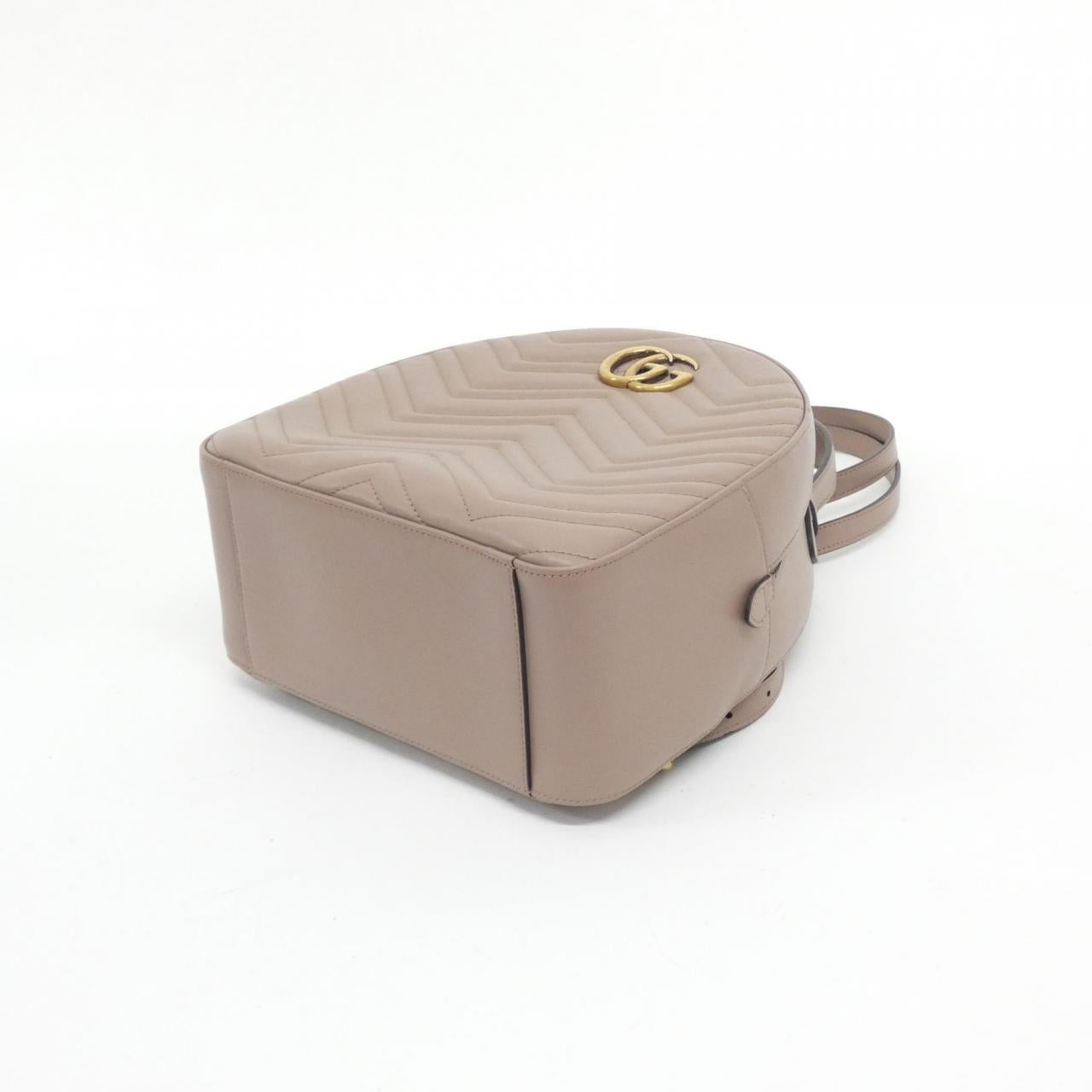Gucci Marmont Quilting Chevron Backpack Leather