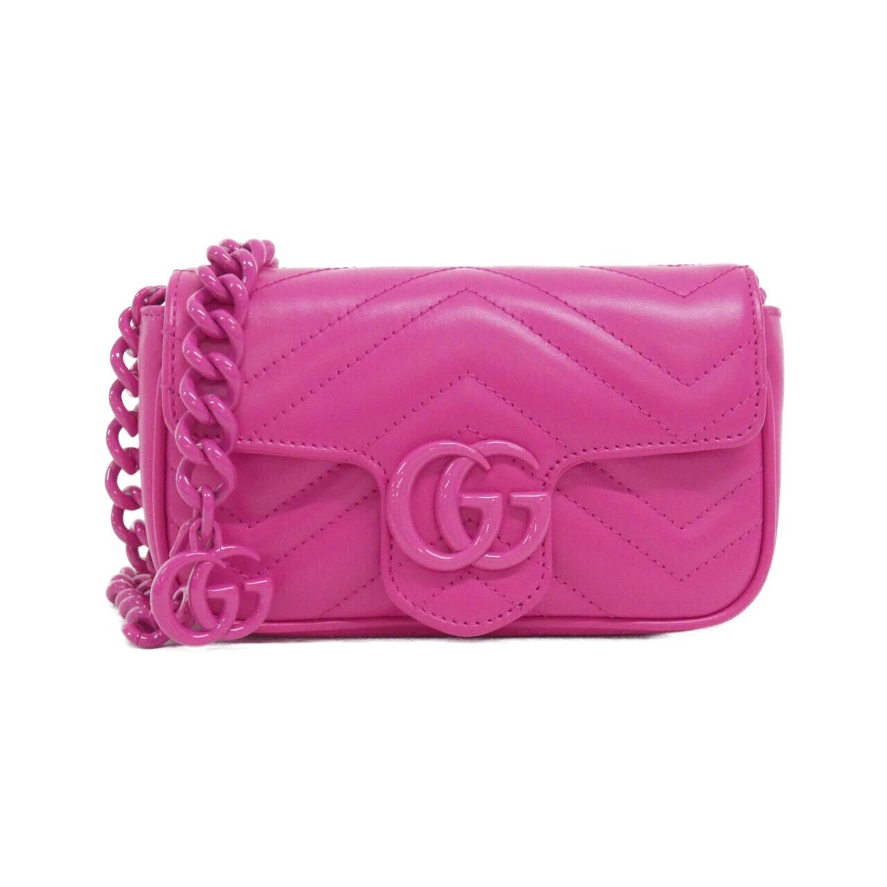 Gucci Marmont Quilting Chevron Waist Bag Leather Travel Bag