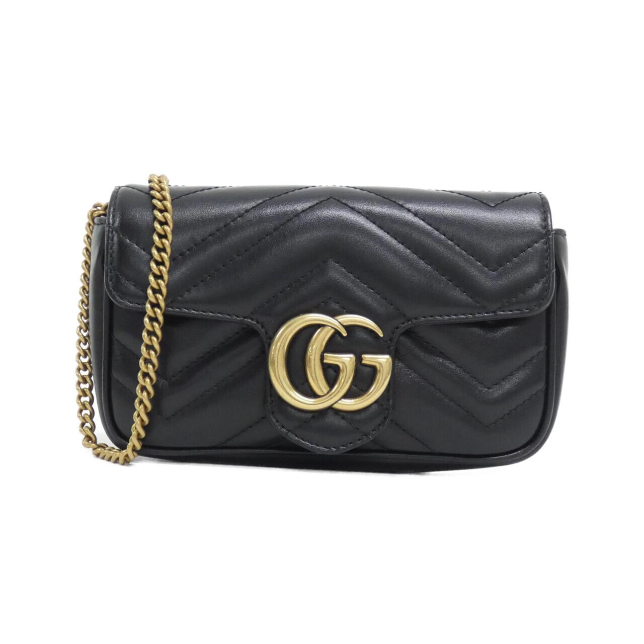 Gucci Marmont Quilting Chevron Shoulder Bag Leather Bag 1