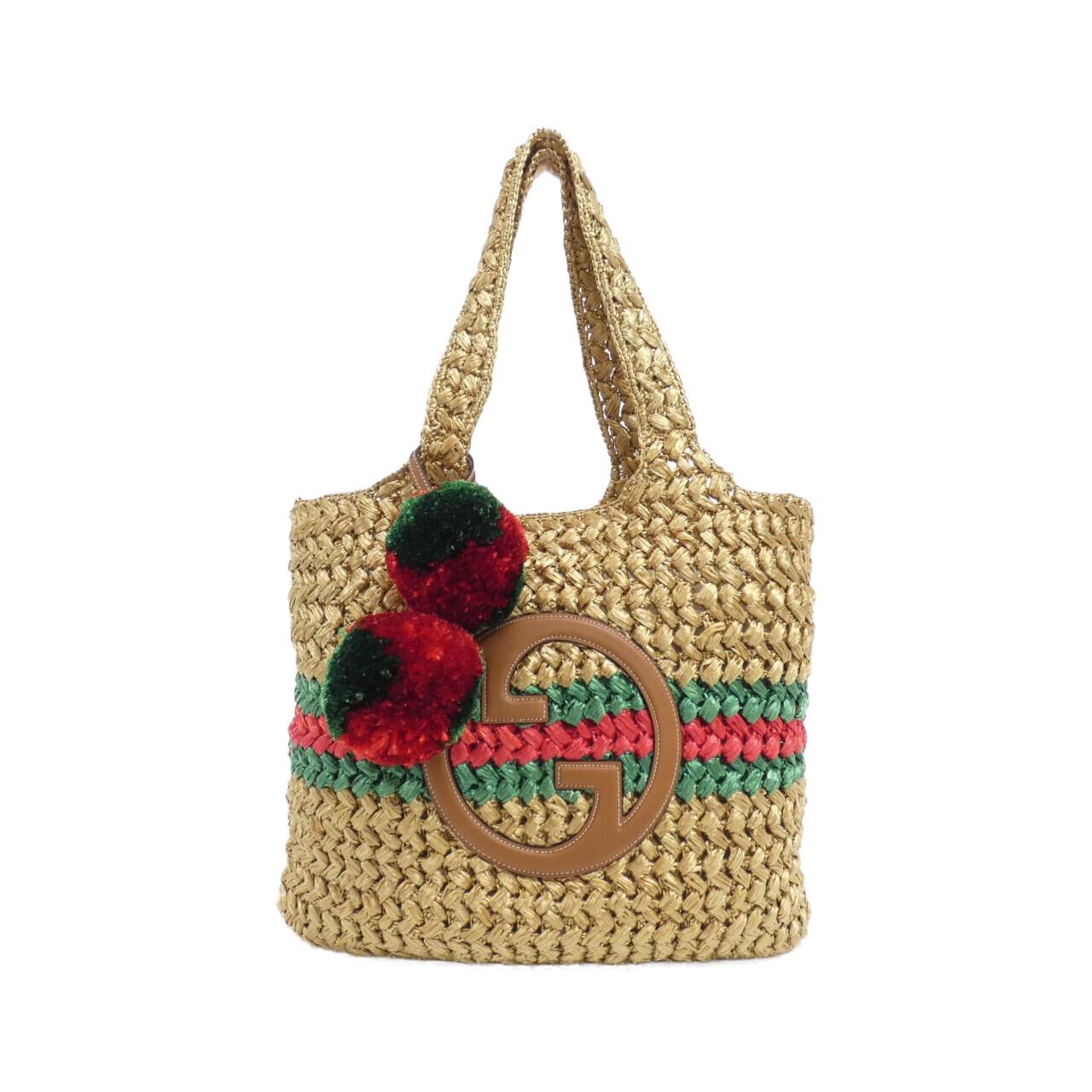 Gucci Fabzc Bag Raffia Travel Bag