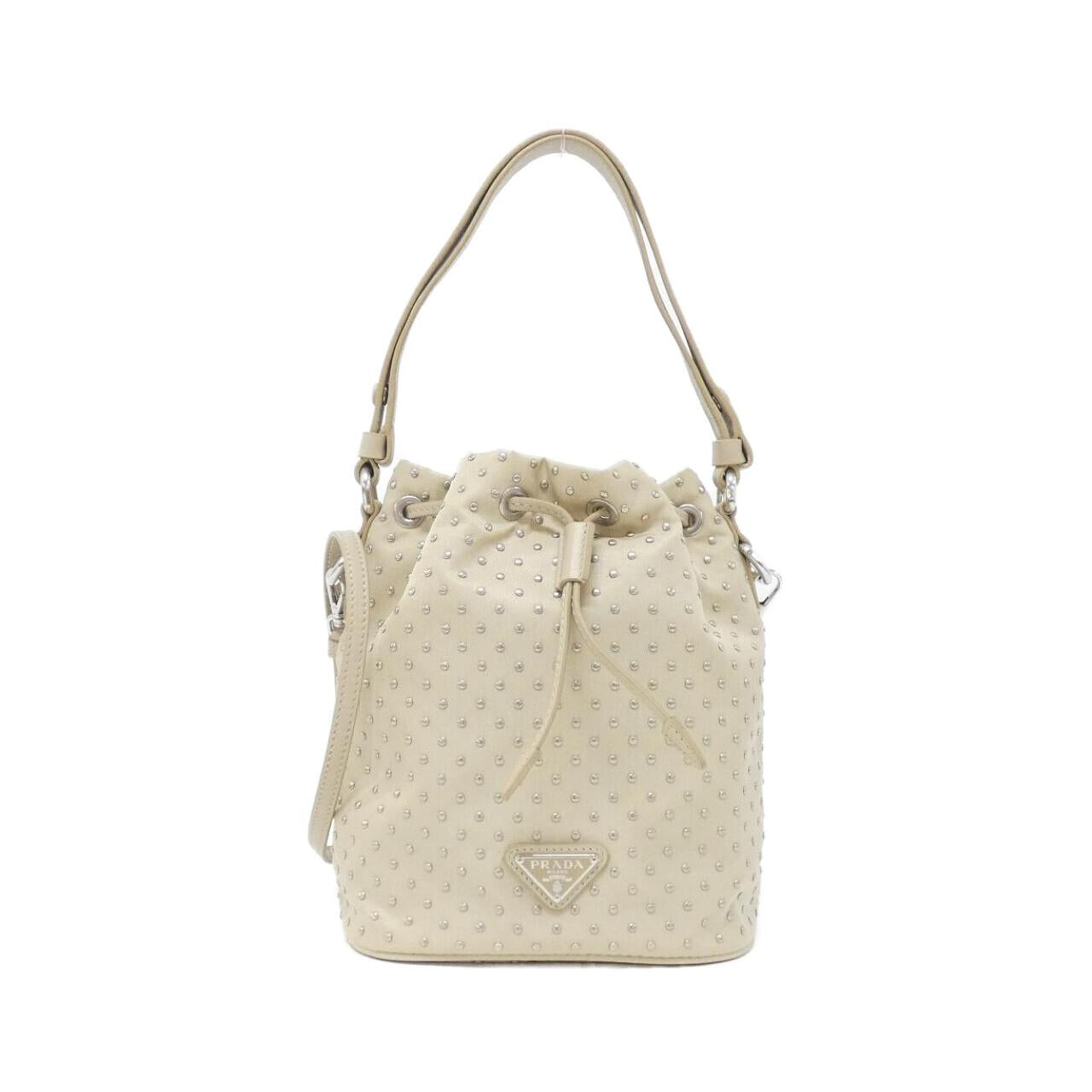 Prada 1Be067 Vela Borchie Shoulder Bag