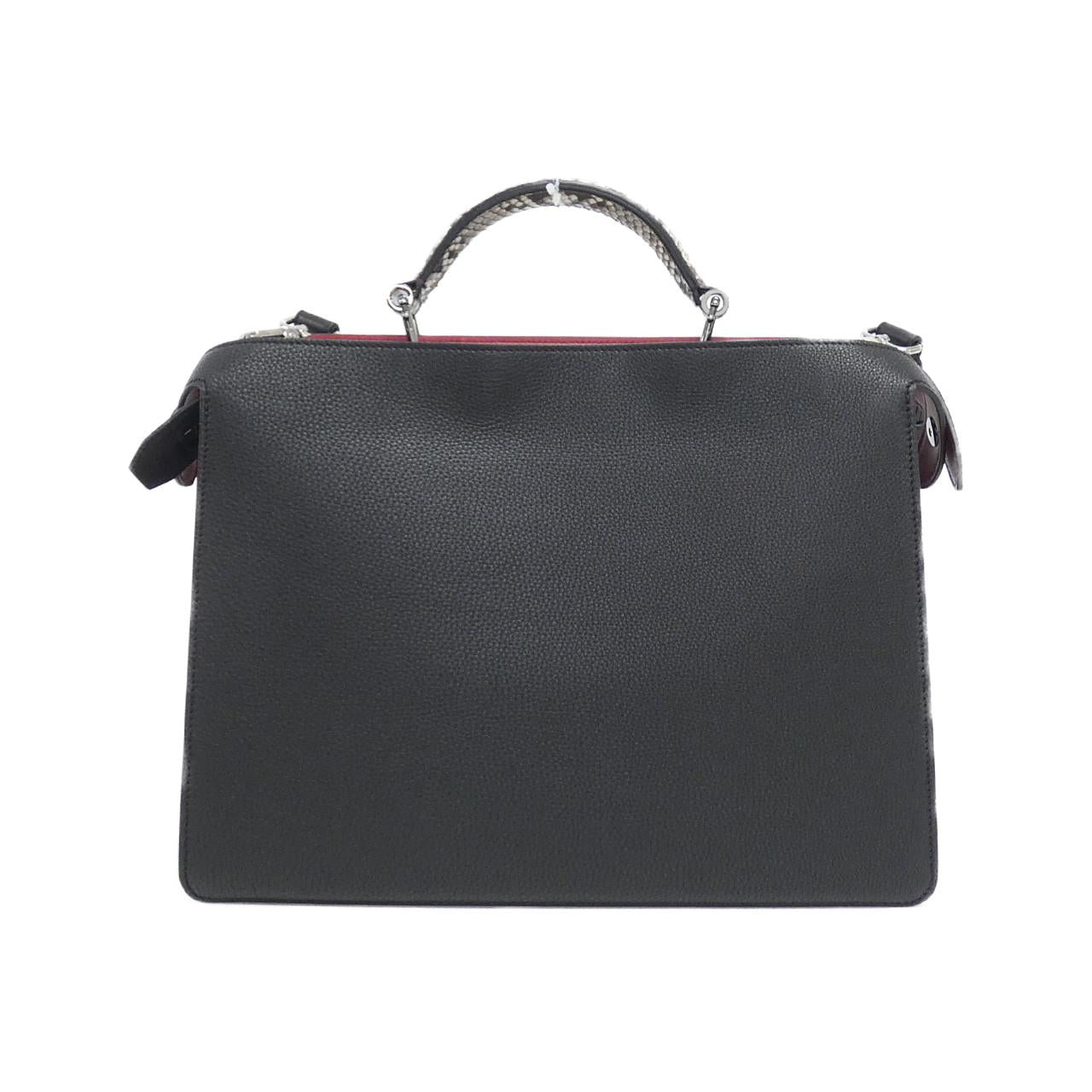 Fendi Peekaboo See Bag Leather Medium Travel Bag