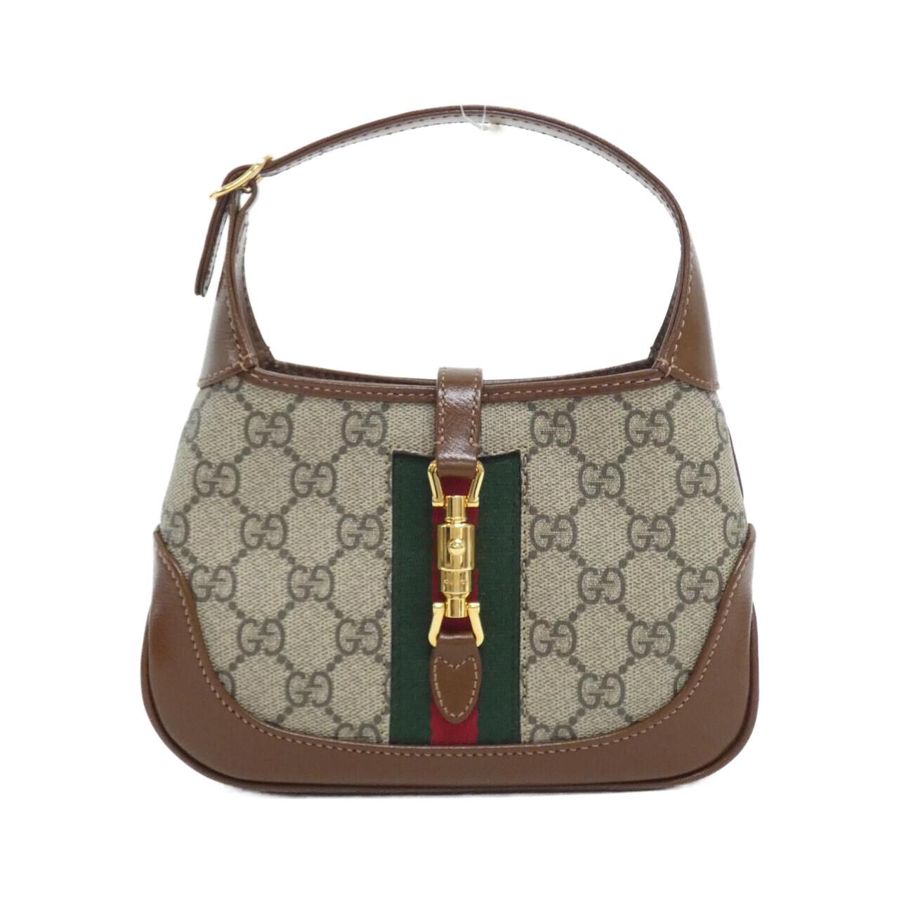 Gucci Jackie Supreme Bag Leather Canvas Travel Bag