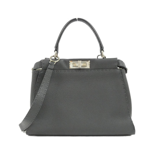 Fendi Selleria Peekaboo Calf Handbag Travel Bag