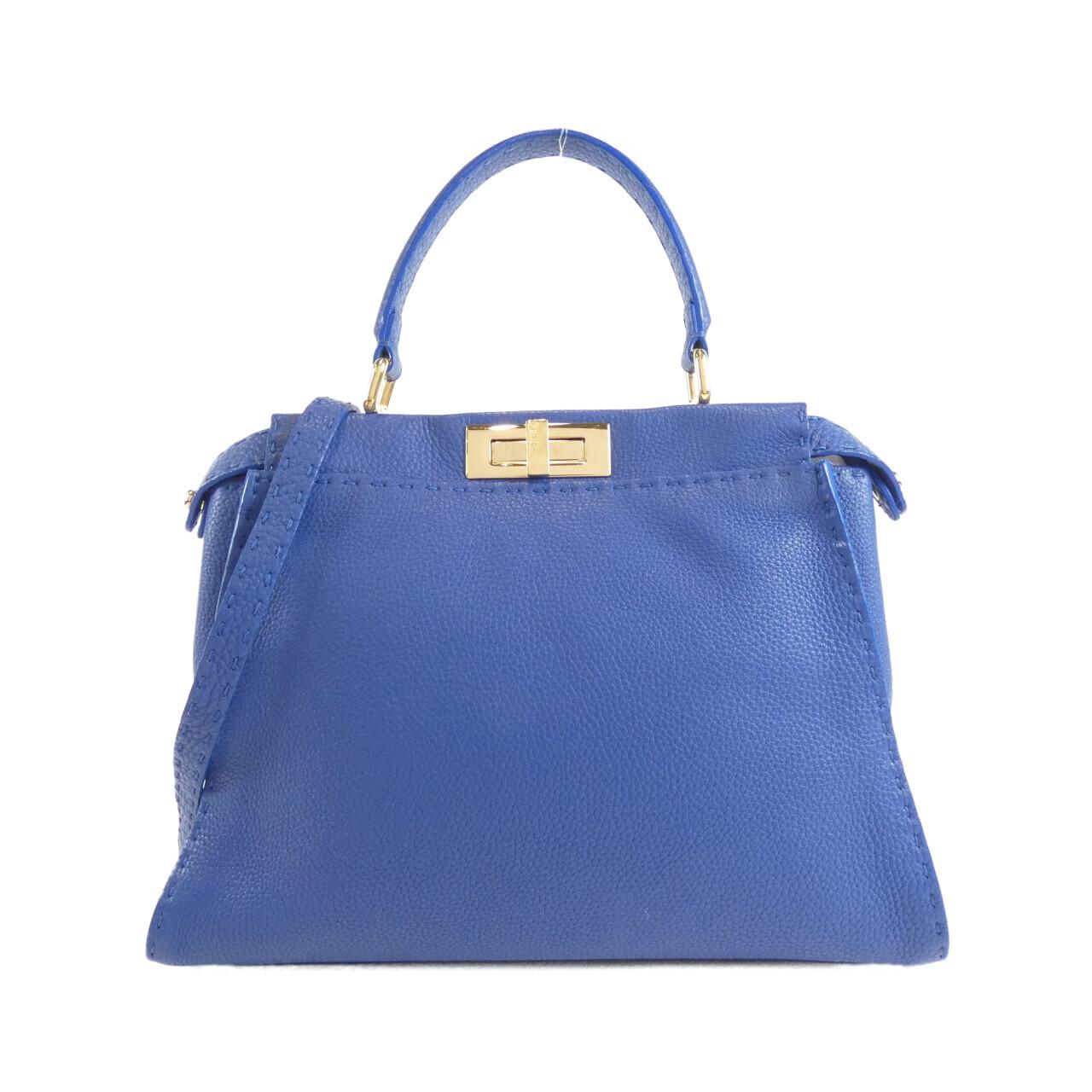 Fendi Selleria Peekaboo Bag Leather Travel Bag