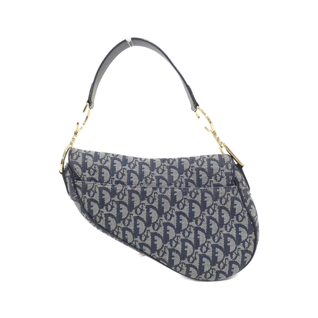 Dior Christian Saddle Shoulder Bag Canvas