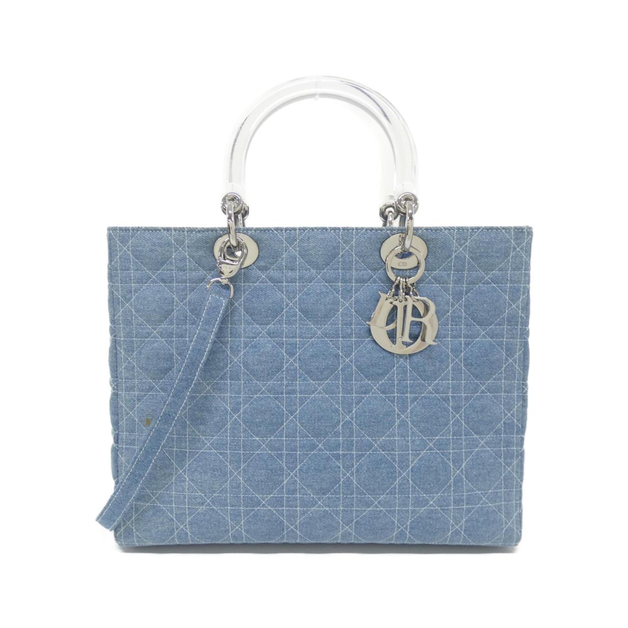 Dior Christian Lady Bag Canvas Denim Travel Bag