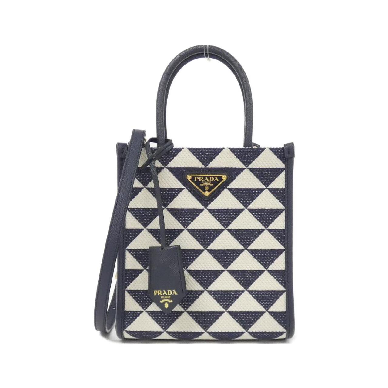 Prada 1Ba355 Triangolo Jacquard Bag Travel Bag