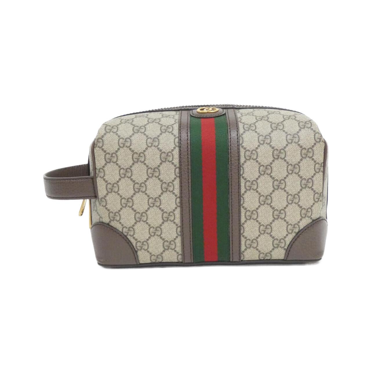 Gucci Savoy Supreme Bag Leather Canvas Travel Bag