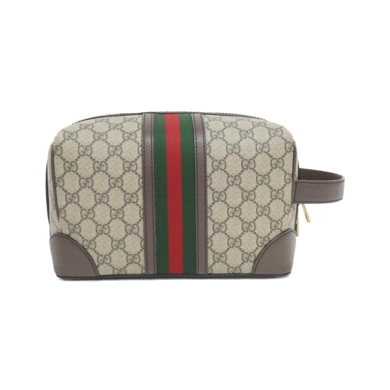 Gucci Savoy Supreme Bag Leather Canvas Travel Bag