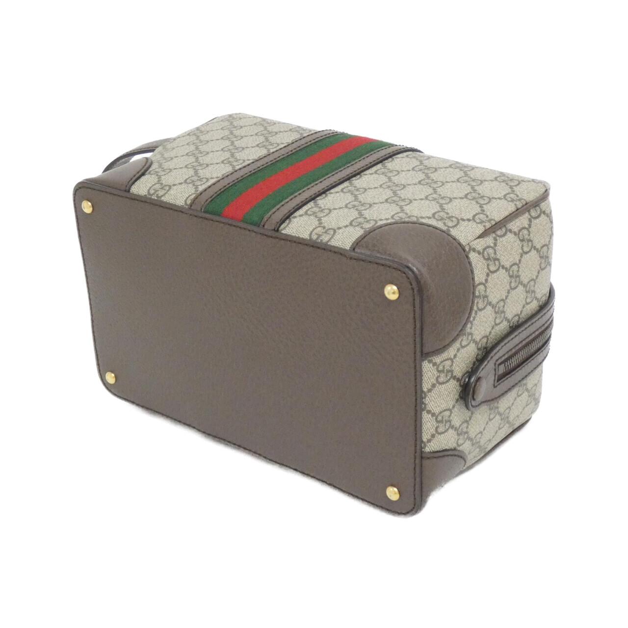 Gucci Savoy Supreme Bag Leather Canvas Travel Bag