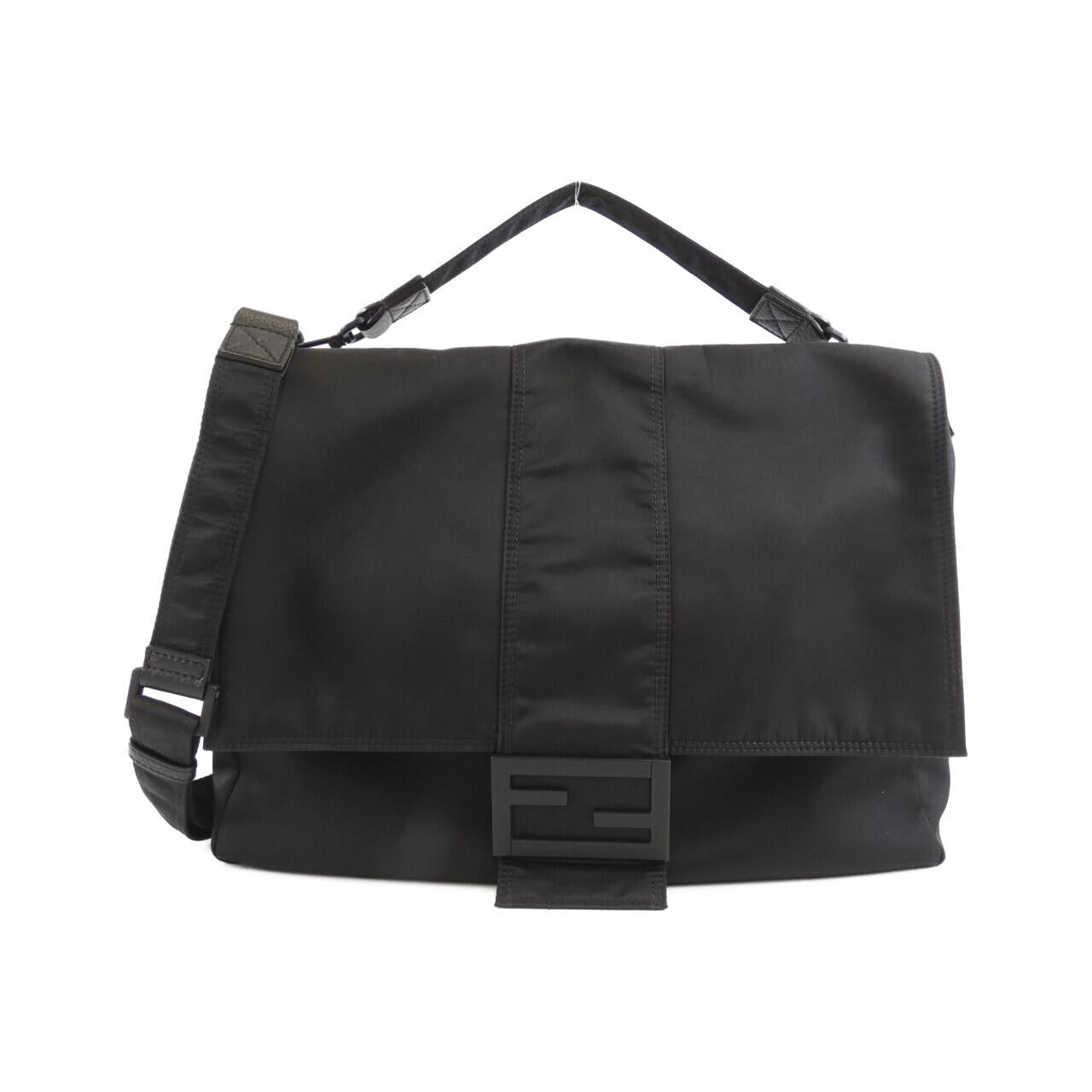 Fendi Baguette Messenger Shoulder Bag Nylon Large