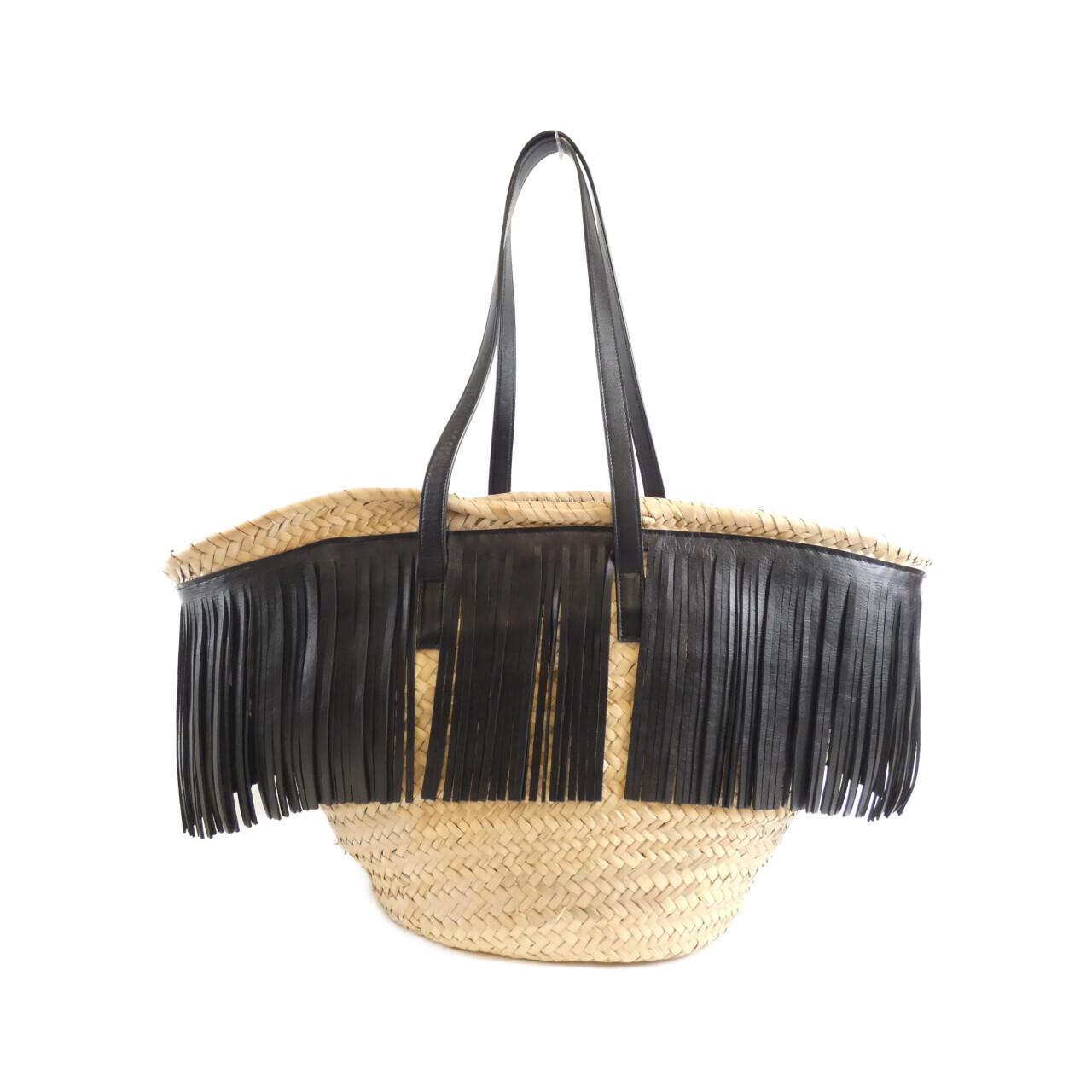 YSL Saint Laurent Saint Laurent 418414 Jbk4E Raffia Leather Bag Travel Bag