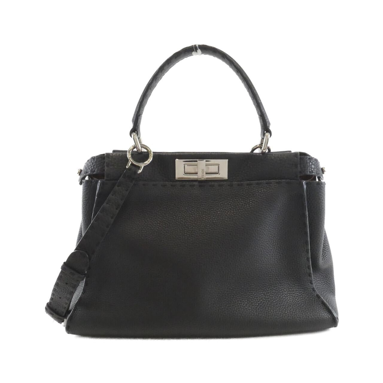 Fendi Selleria Peekaboo Bag Leather Travel Bag Leather Bag 1