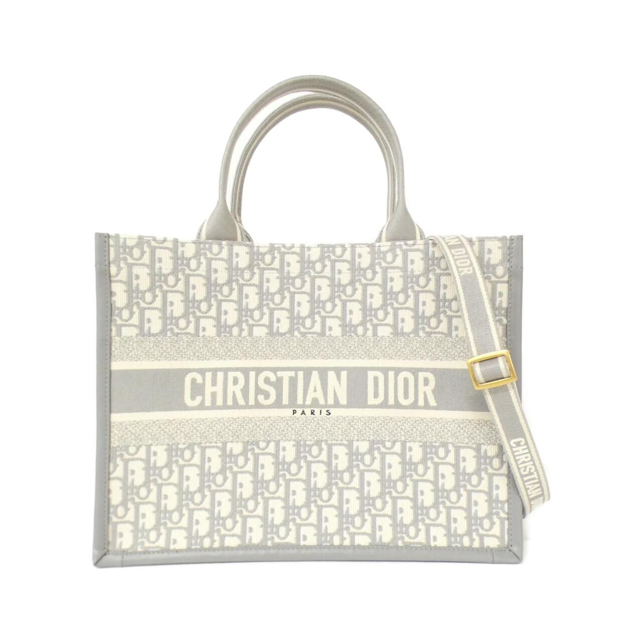 Dior Oblique Book Tote Calf Bag Canvas Tote Bag