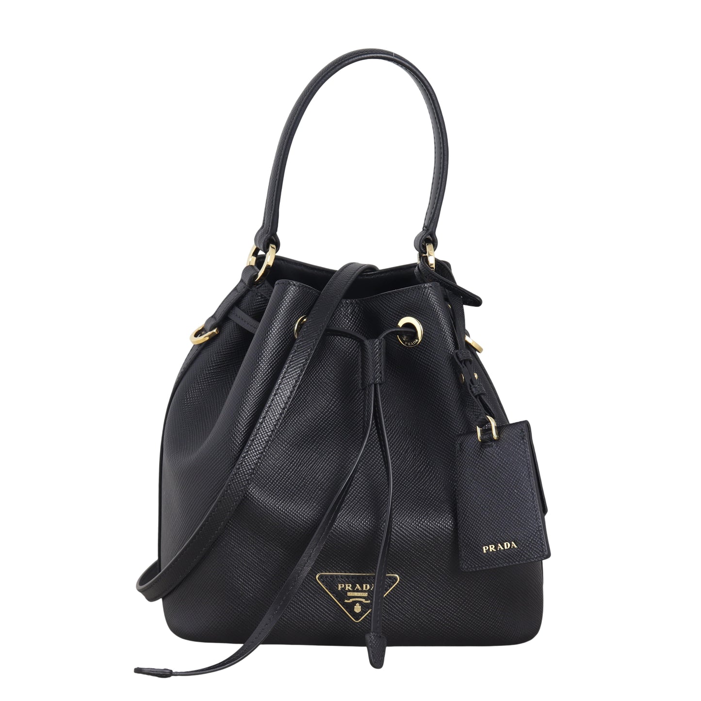 Prada Saffiano Lux Bag Bucket Bucket Bag