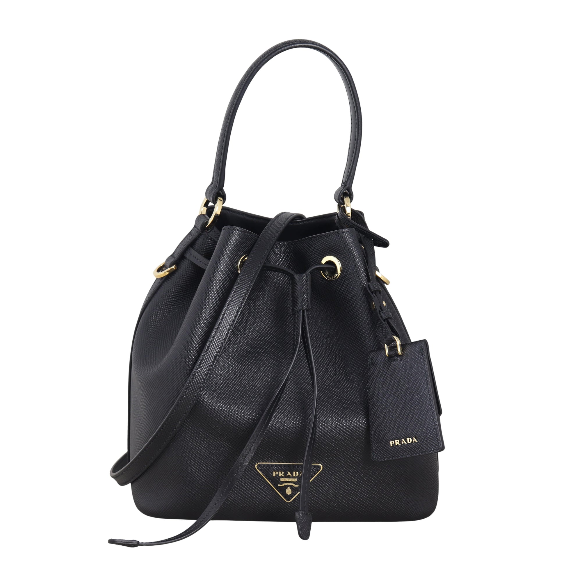 Prada Saffiano Lux Bag Bucket Bucket Bag