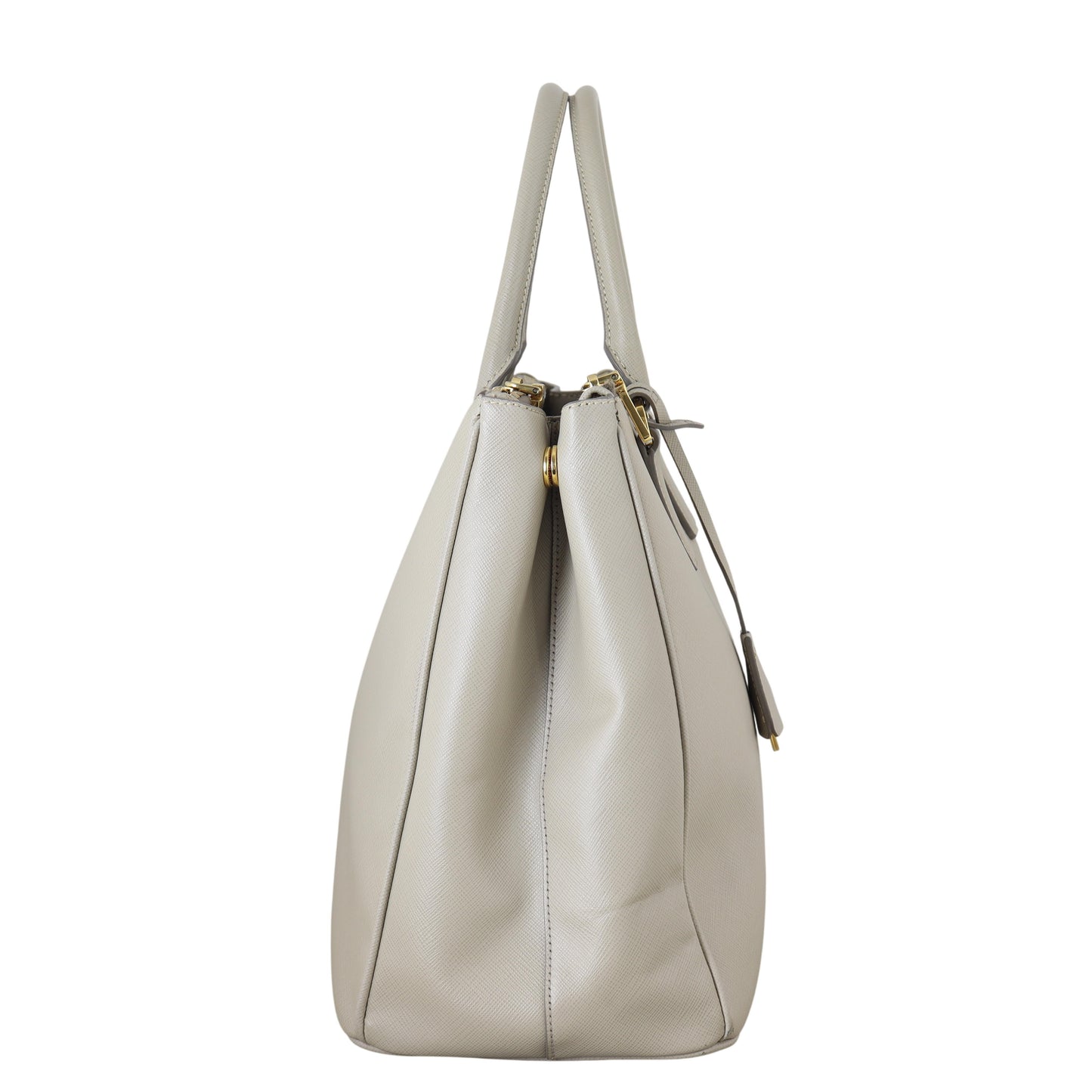 Prada Saffiano Lux Galleria Double Zip Tote Handbag Large Tote Bag