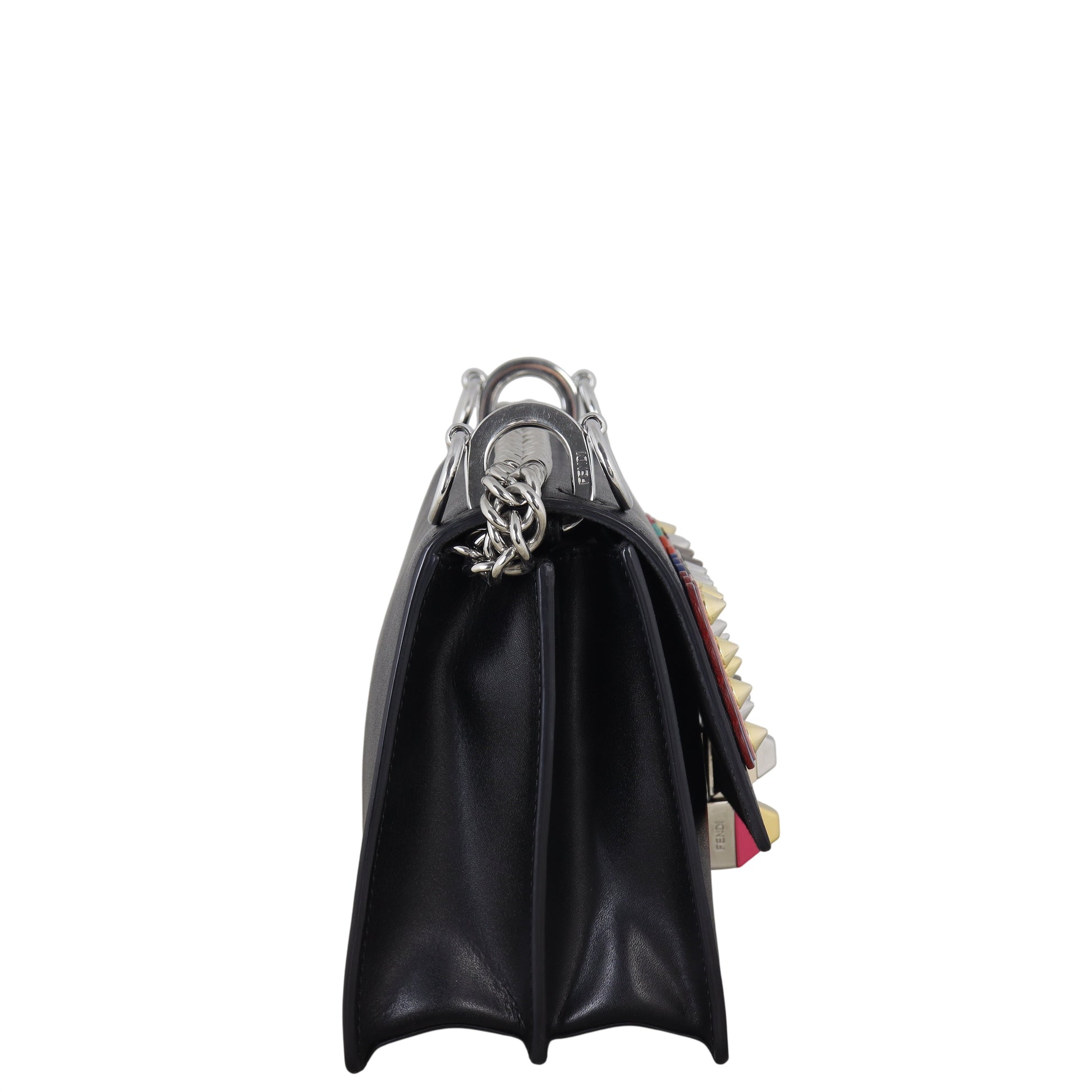 Fendi Kan Metal Stud Crossbody Small Crossbody Bag