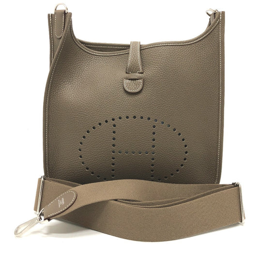Hermes Shoulder Bag Taurillon Clemence Evelyn 3Pm Trois Women Brown