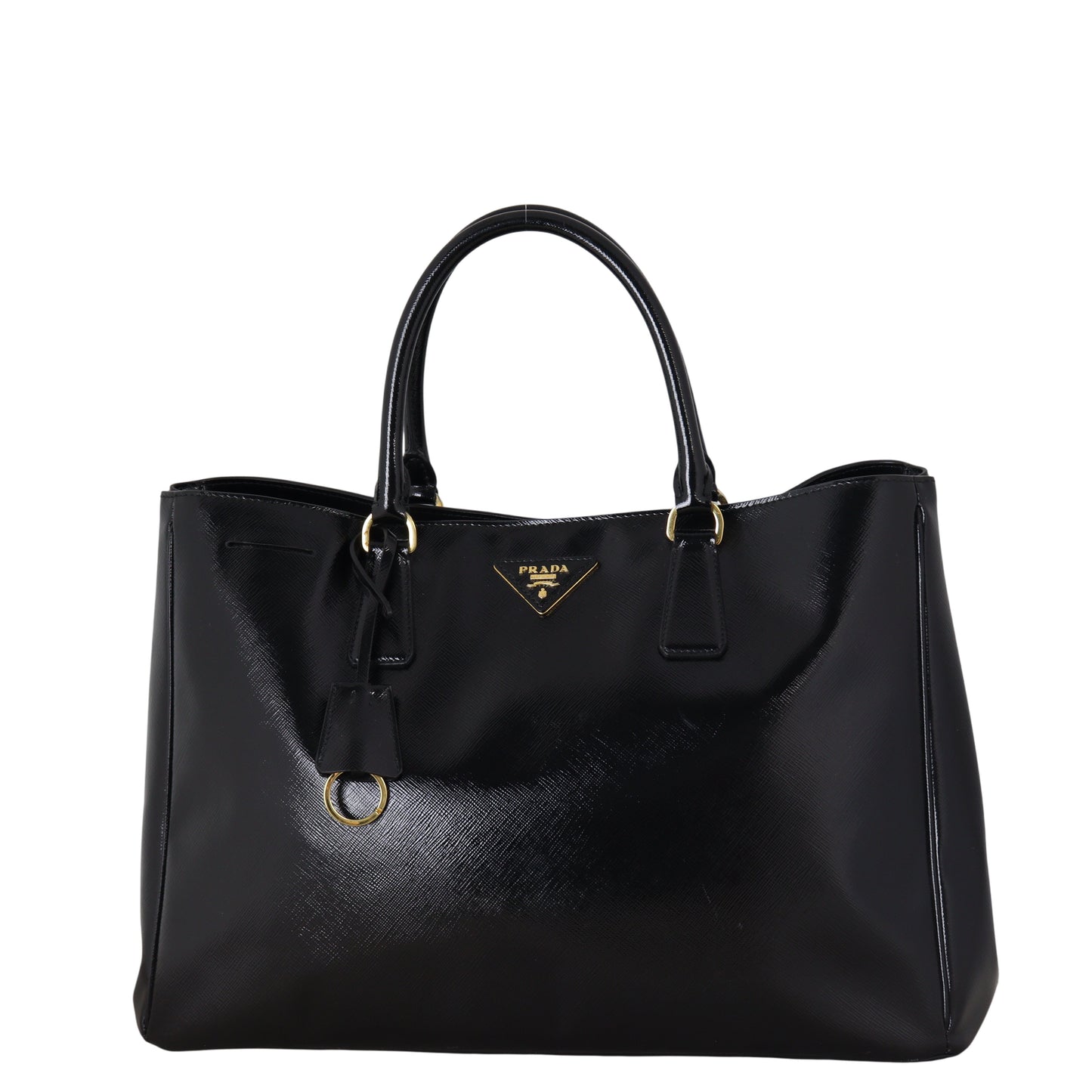 Prada Saffiano Vernice Lux Tote Handbag Large Tote Bag