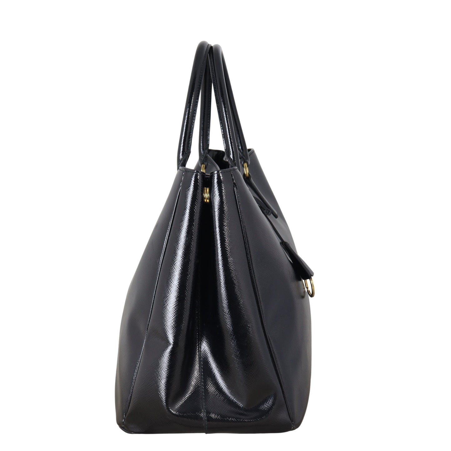 Prada Saffiano Vernice Lux Tote Handbag Large Tote Bag