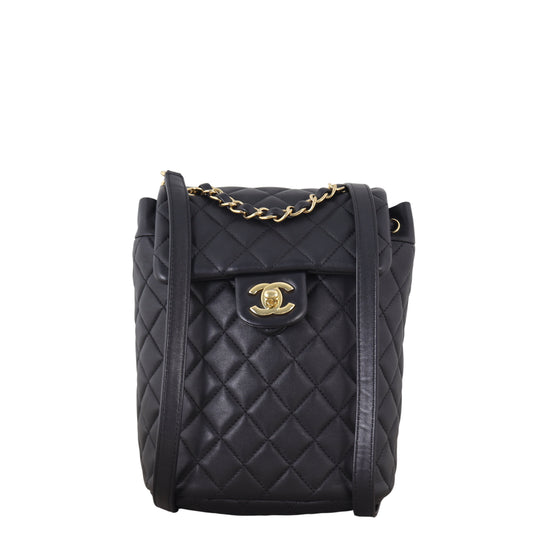 Chanel Urban Spirit Backpack Small Quilted Black