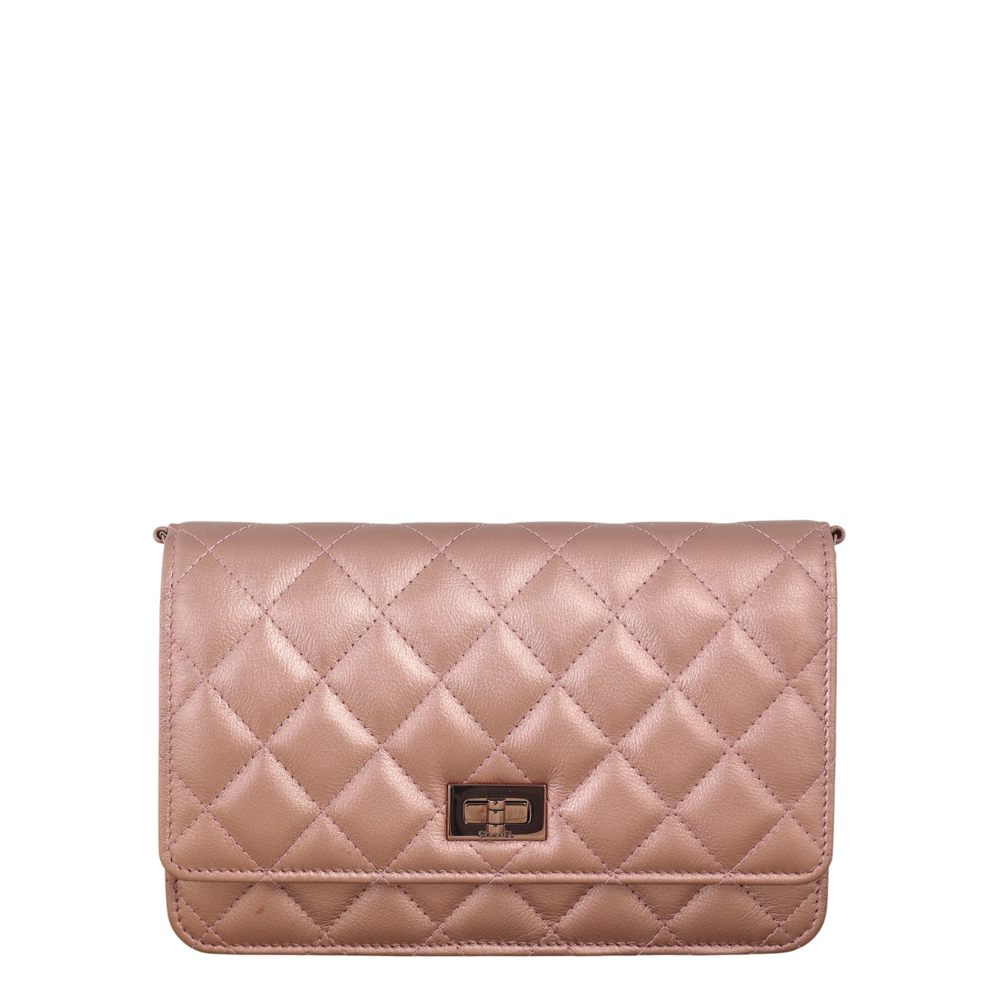 Chanel 2.55 Reissue Wallet on Handbag Quilted Pink Crossbody Bag