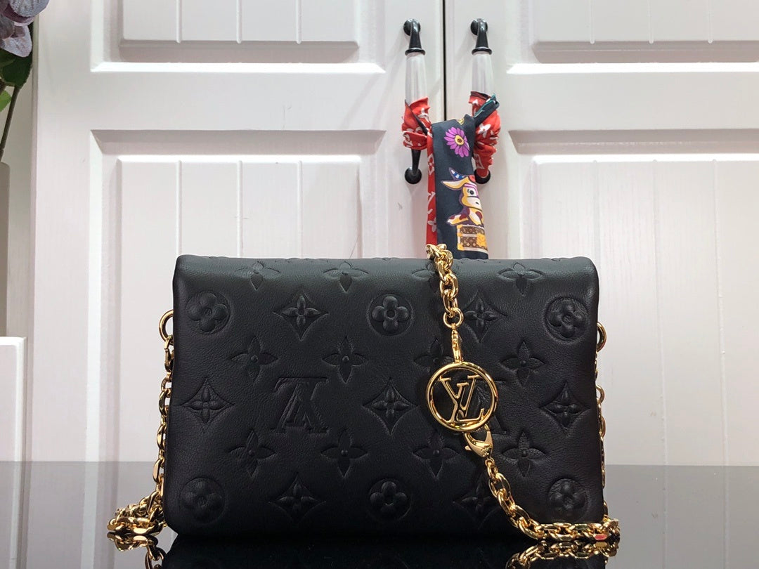 Top Quality Pochette Coussin Empreinte For Women Monogram Black Crossbody Bag
