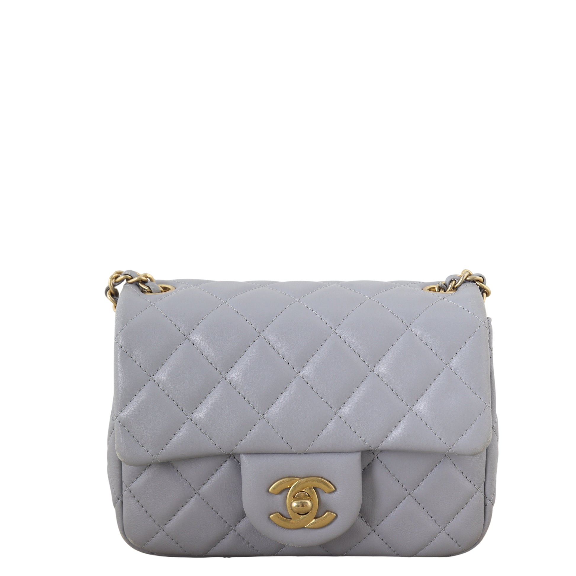 Chanel Pearl Crush Square Bag Quilted Mini Crossbody Bag