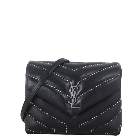 YSL Saint Laurent Saint Laurent Toy Loulou Studded Crossbody Bag