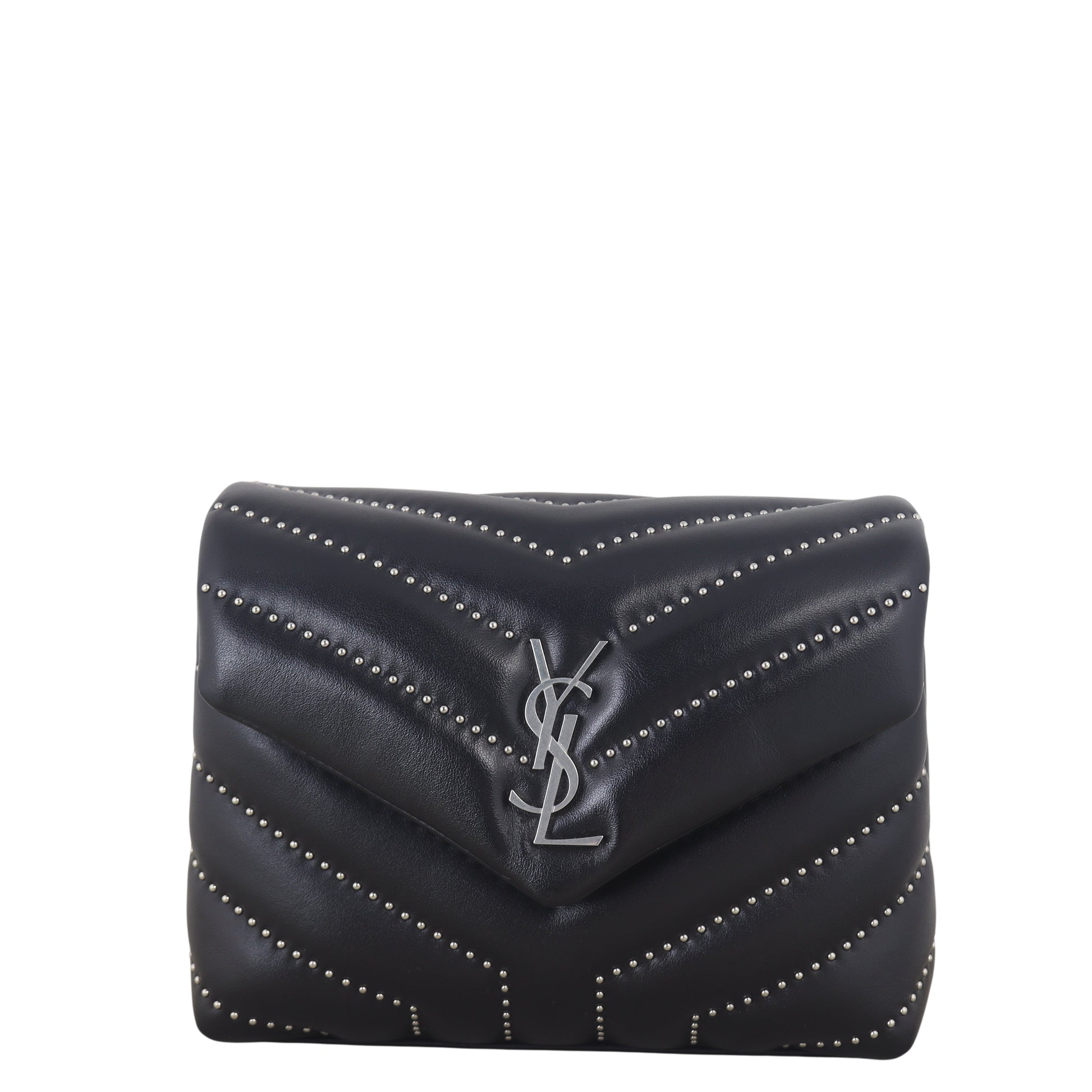 YSL Saint Laurent Saint Laurent Toy Loulou Studded Crossbody Bag