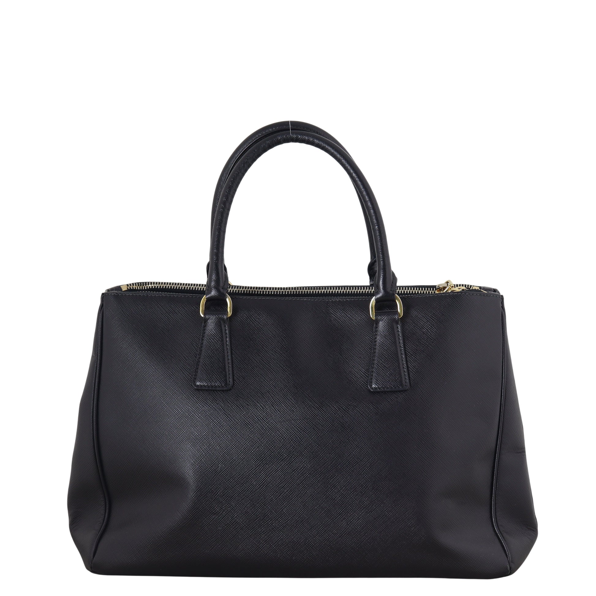 Prada Saffiano Lux Galleria Double Zip Tote Handbag Medium Tote Bag