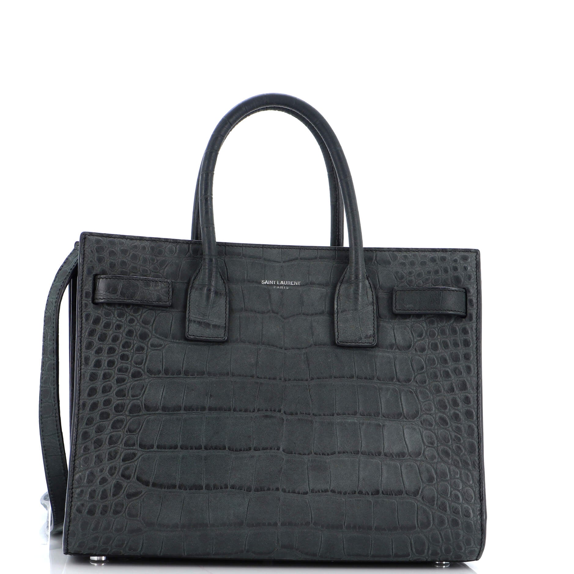 YSL Saint Laurent Luxury Trending Sac De Jour Nm Bag Crocodile Leather Baby Embossed Travel Bag