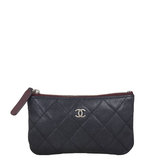 Chanel Classic O-Case Handbag Quilted Black Mini Bag