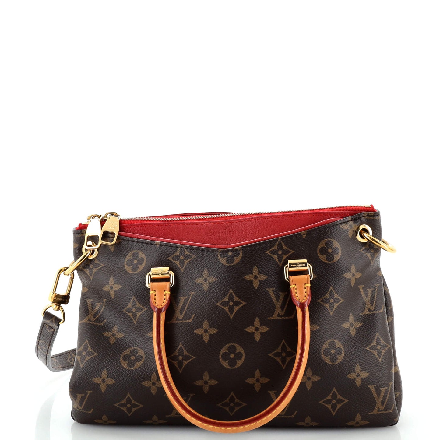Louis Vuitton Pallas Tote Bb Canvas Monogram Shoulder Bag