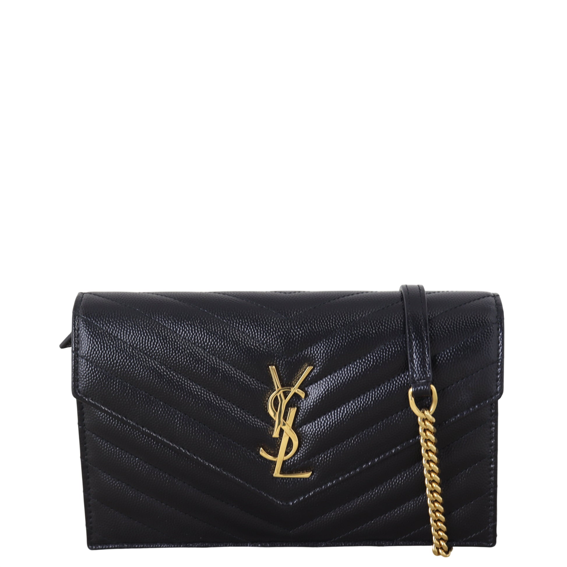 YSL Saint Laurent Saint Laurent Cassandre Envelope Wallet Crossbody Bag Chain