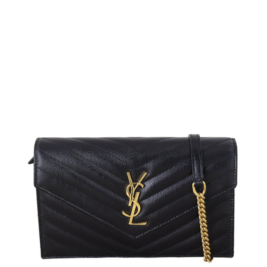YSL Saint Laurent Saint Laurent Cassandre Envelope Wallet Crossbody Bag Chain