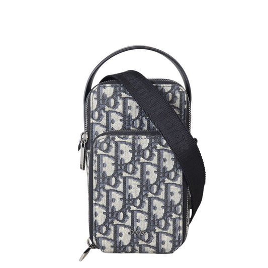 Dior Crossbody Bag Phone Pouch Oblique Canvas Mini Small Shoulder Bag