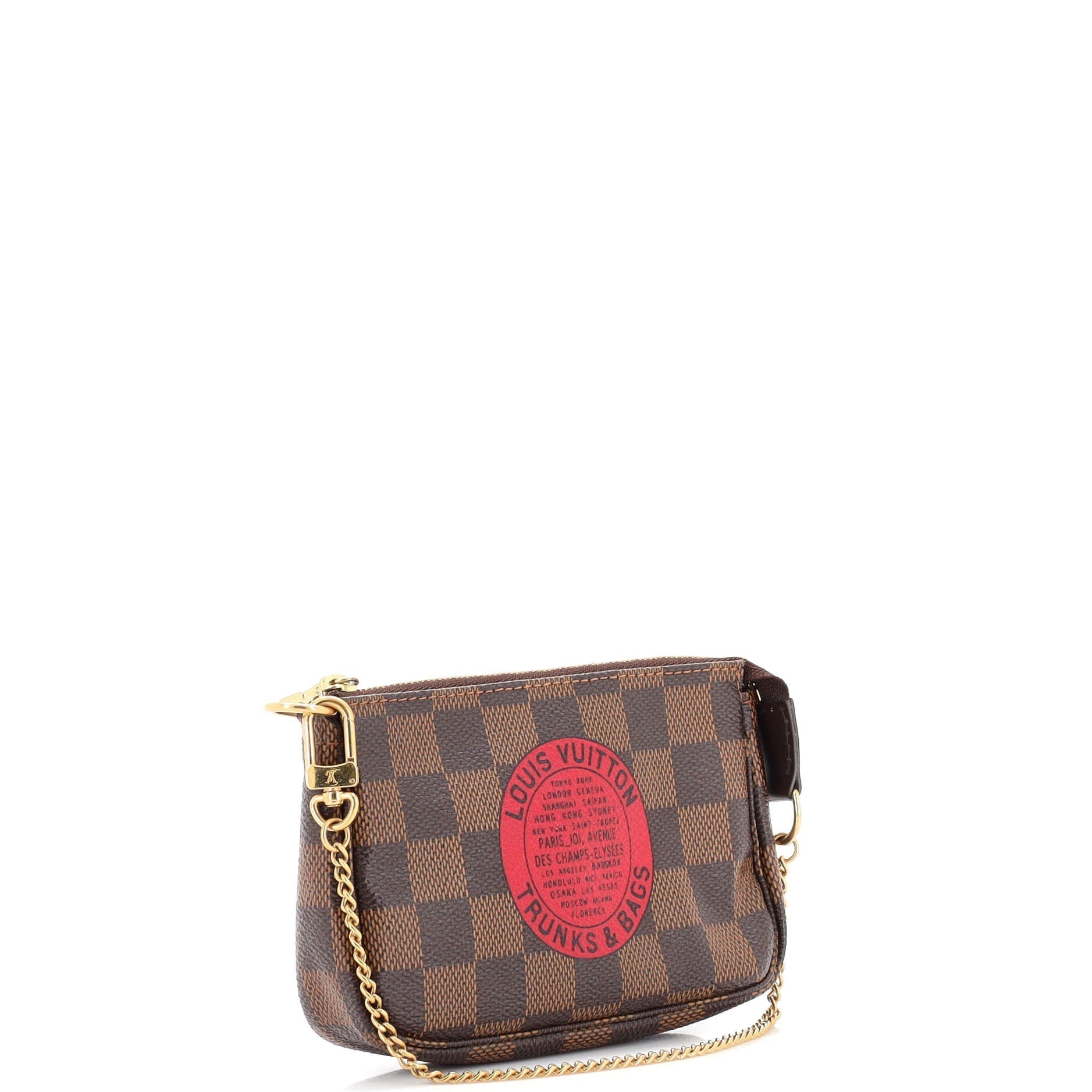 Louis Vuitton Pochette Accessoires Limited Edition Damier Clutch Bag Mini