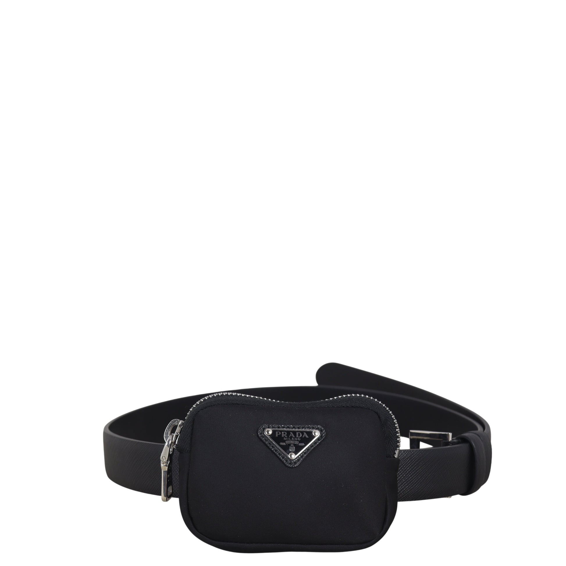 Prada Handbag Belt with Pouch Nylon Black